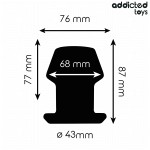 ADDICTED TOYS - PLUG ANAL CREUX EXTRÃME TAILLE M 8,7 CM